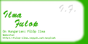 ilma fulop business card